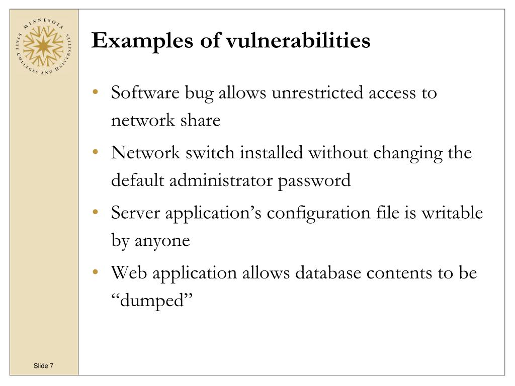 PPT An Introduction to Vulnerability Management PowerPoint