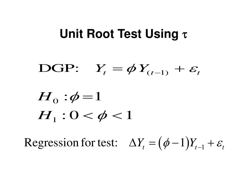 PPT Unit Root Tests PowerPoint Presentation, free download ID2922672