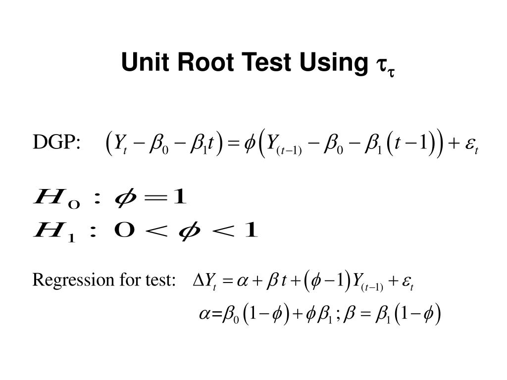 PPT Unit Root Tests PowerPoint Presentation, free download ID2922672