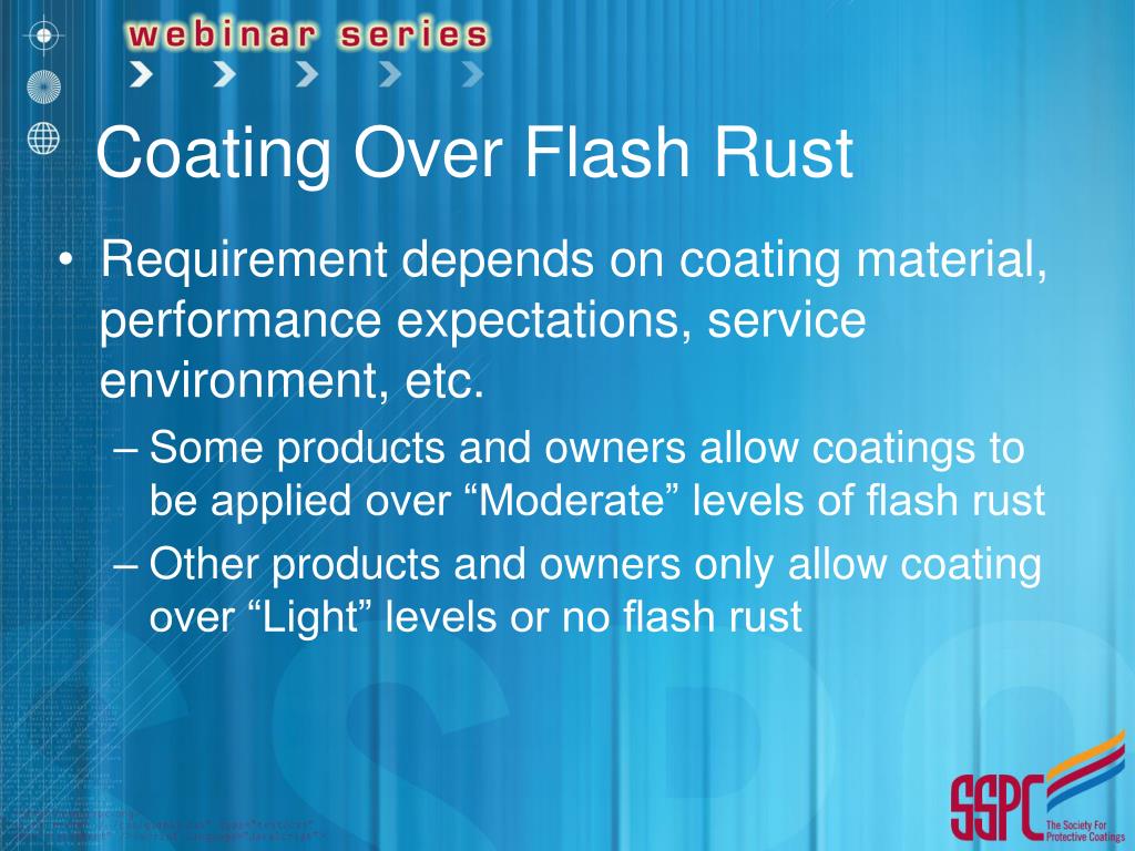 PPT Applying Coatings over Flash Rust in a Marine Environment