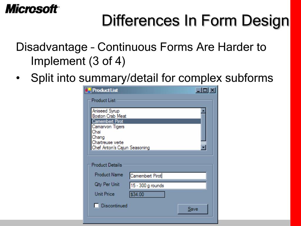 PPT Session 4 From Access Forms to Windows Forms PowerPoint