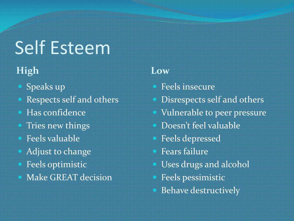 PPT Chapter 3 Self Esteem and Mental Health PowerPoint Presentation