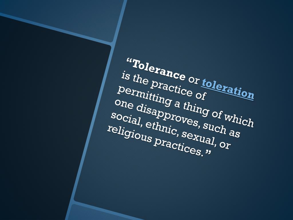 PPT What is tolerance? PowerPoint Presentation, free download ID2928465