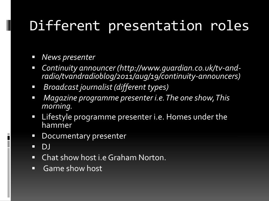 PPT Presentation Techniques for Broadcasting PowerPoint Presentation