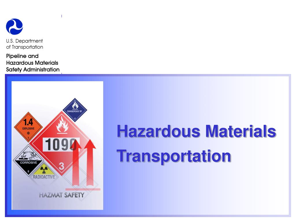 PPT Hazardous Materials Transportation PowerPoint Presentation, free