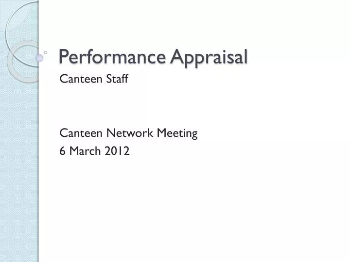 PPT Performance Appraisal PowerPoint Presentation, free download ID