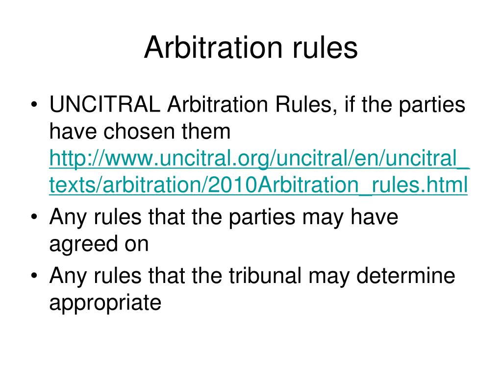 PPT International Commercial Arbitration PowerPoint Presentation