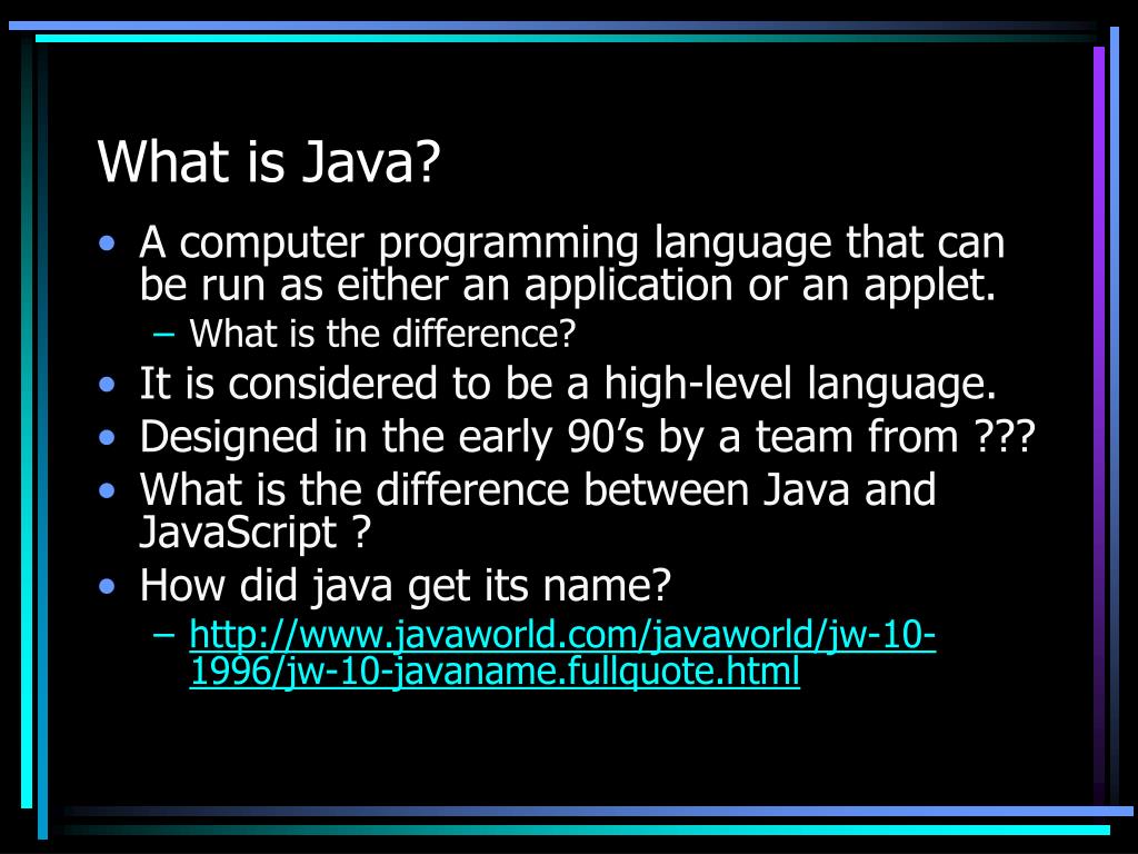 PPT Introduction to Java PowerPoint Presentation, free download ID