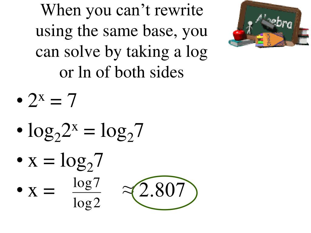 PPT 3.4 Solving Exponential and Logarithmic Equations PowerPoint