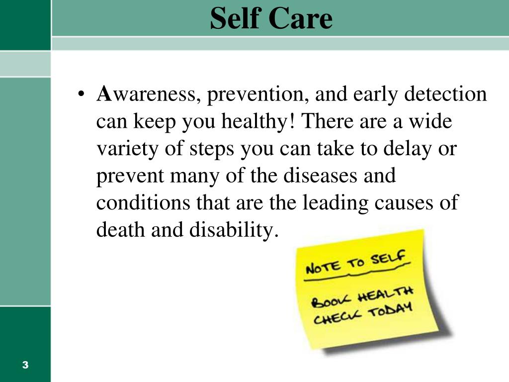 PPT Medical Self Care Take Charge of Your Health PowerPoint
