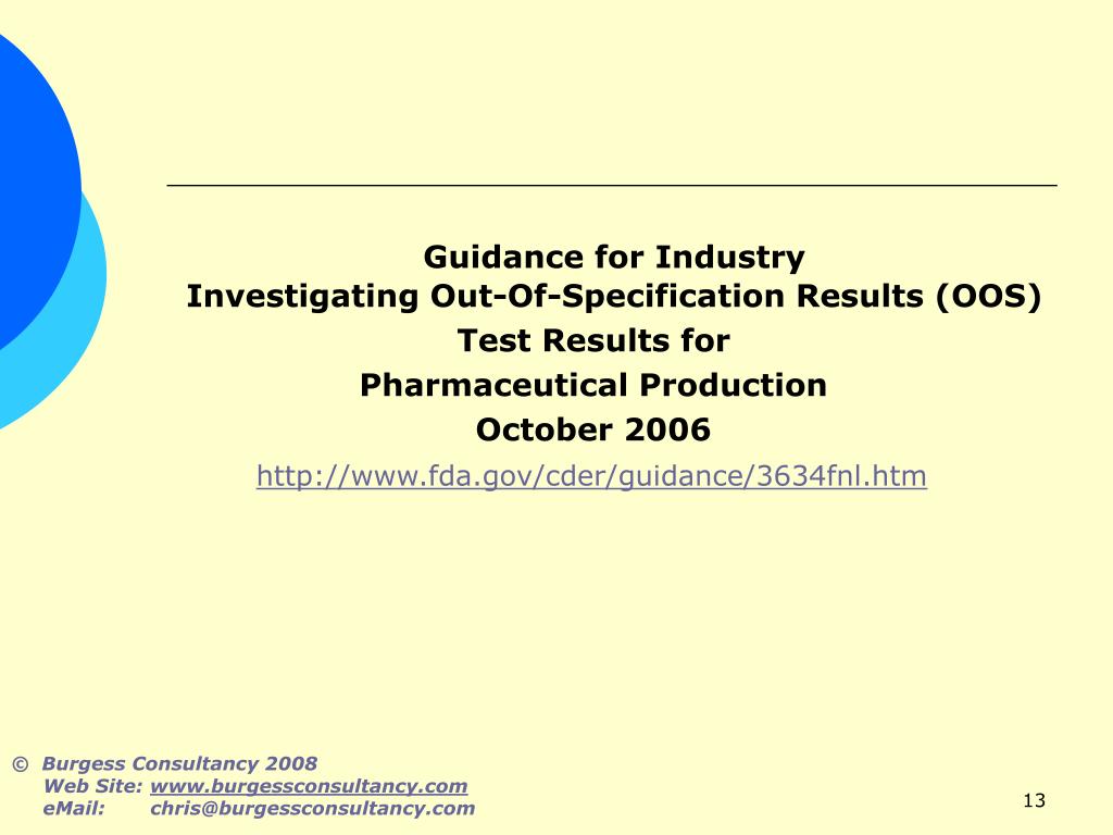 PPT OOS, OOE, OOT, OOL and correct decision making PowerPoint