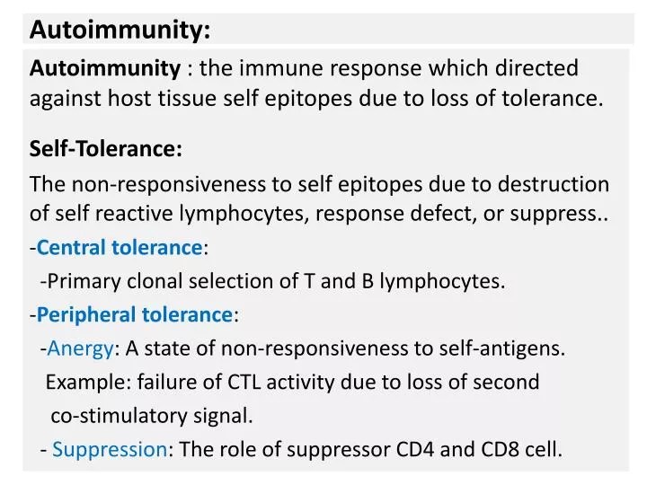 PPT Autoimmunity PowerPoint Presentation, free download ID2938924