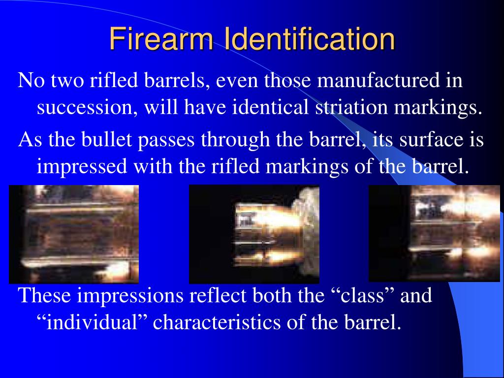PPT Firearms Identification PowerPoint Presentation, free download