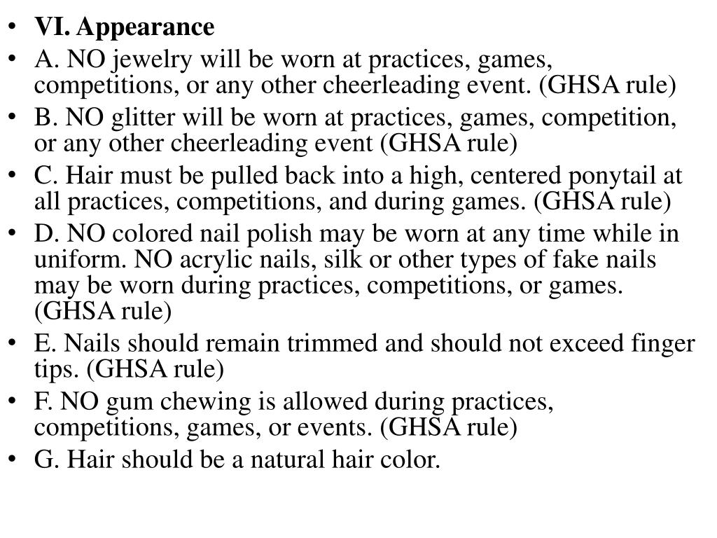 PPT II. Academics—GHSA eligibility requirements will be met and