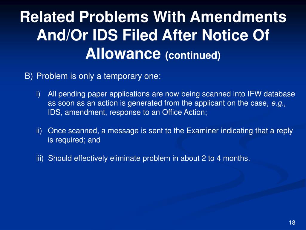 PPT IDS And Amendments Filed After Final Rejection PowerPoint