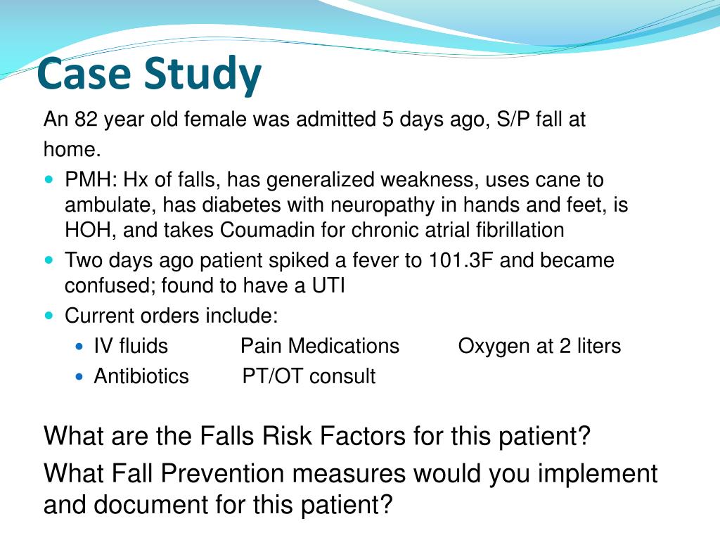 PPT Fall Risk Assessment and Intervention Nursing Practice Changes