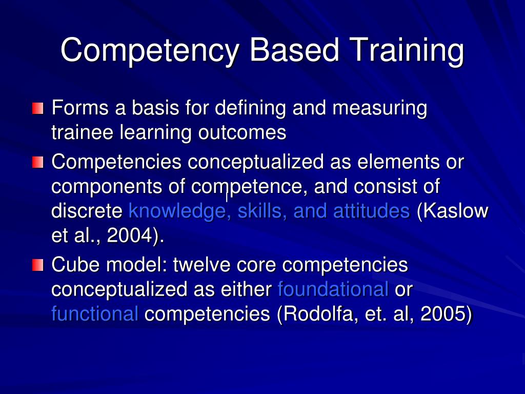 PPT Competency Based Training PowerPoint Presentation, free download