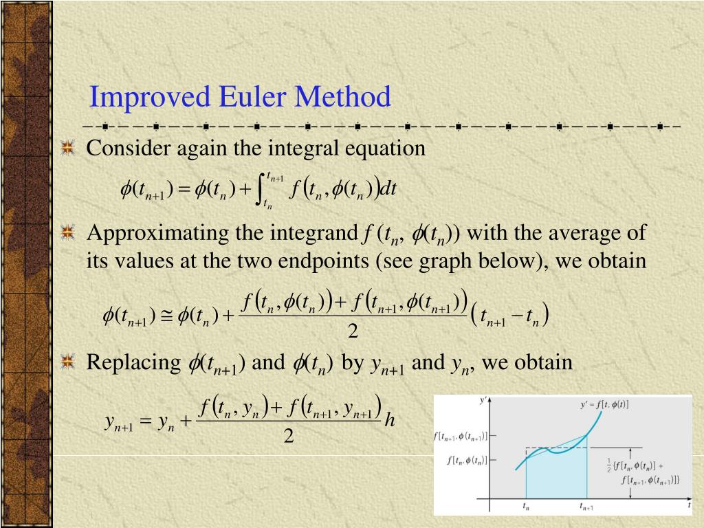 PPT Ch 8.2 Improvements on the Euler Method PowerPoint Presentation