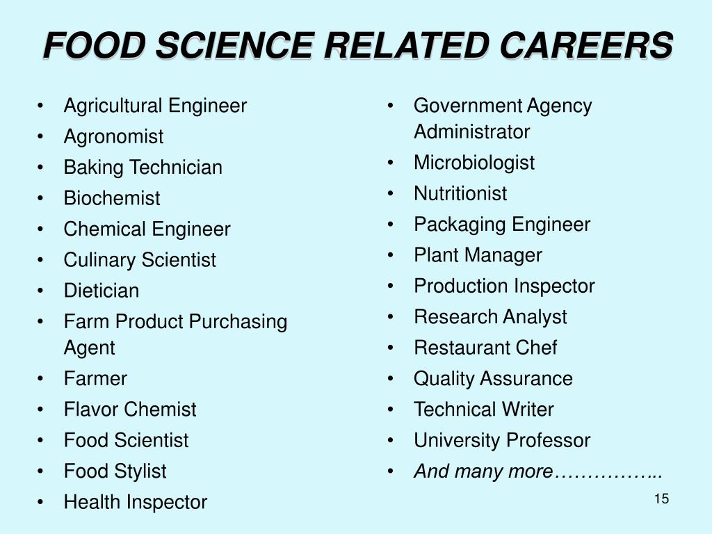 PPT Food Science & Technology PowerPoint Presentation, free download