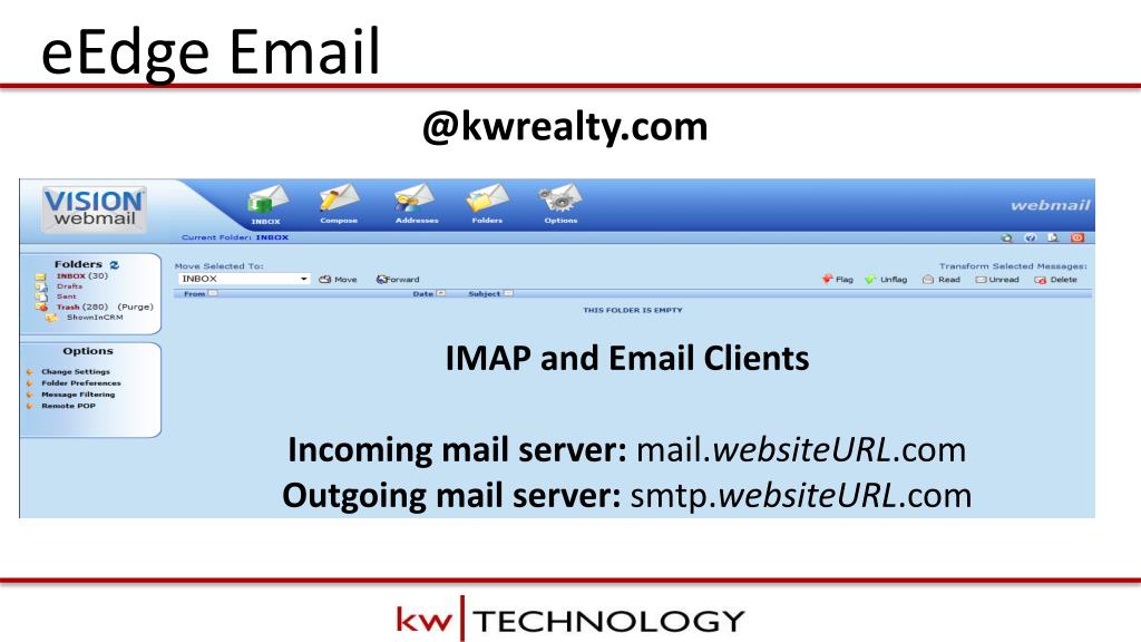 PPT myEmail kwrealty Email Setup PowerPoint Presentation, free