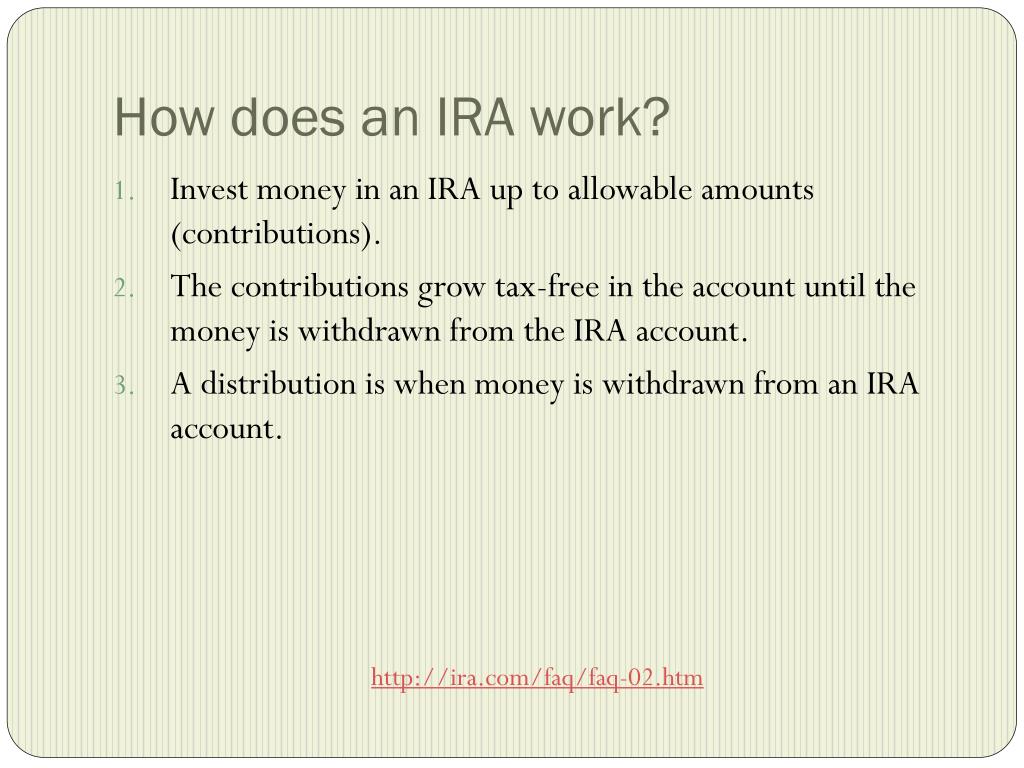 PPT IRAs (Individual Retirement Account) PowerPoint Presentation