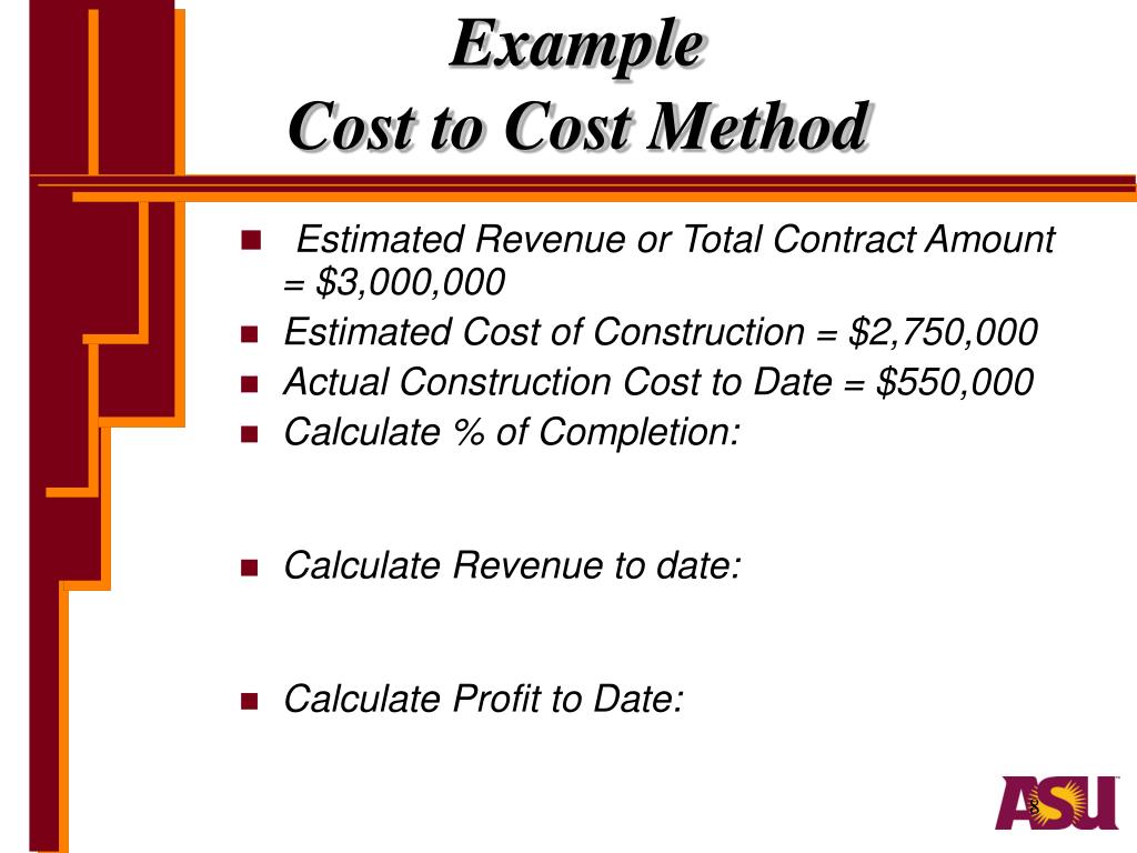 PPT Accounting for Construction Costs and Recognition