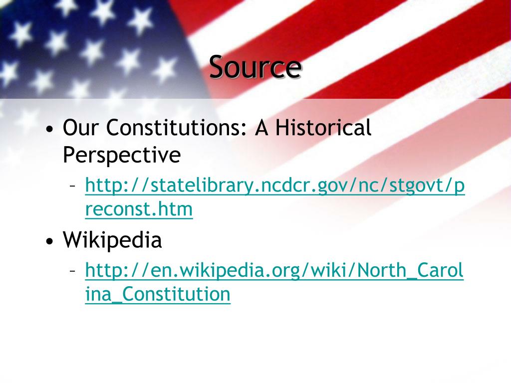 PPT North Carolina’s Constitution PowerPoint Presentation, free