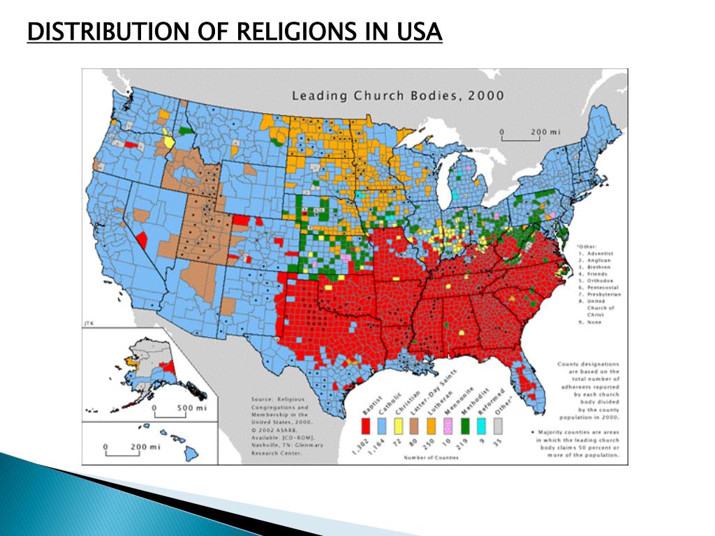 PPT RELIGIONS IN USA PowerPoint Presentation, free download ID2951077