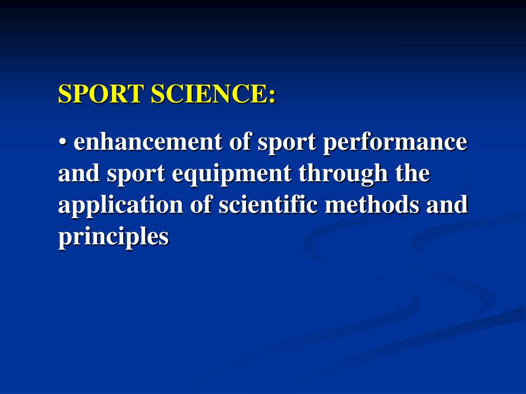 PPT SPORT SCIENCE PowerPoint Presentation, free download ID2951680