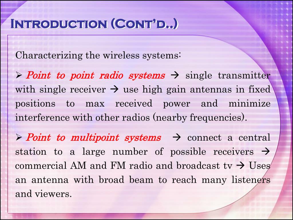 PPT Wireless Communication systems & Propagation PowerPoint