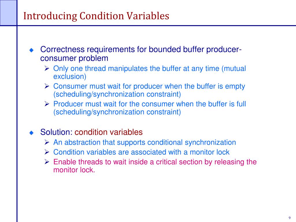 PPT Condition Synchronization PowerPoint Presentation, free download