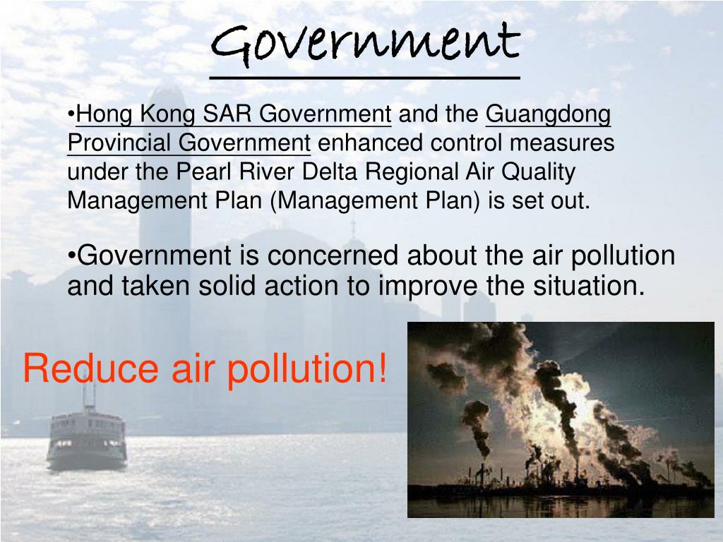 PPT Air pollution in Hong Kong and Pearl River Delta PowerPoint