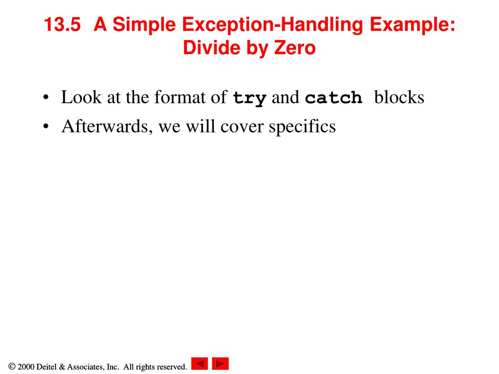 PPT Chapter 13 Exception Handling PowerPoint Presentation, free