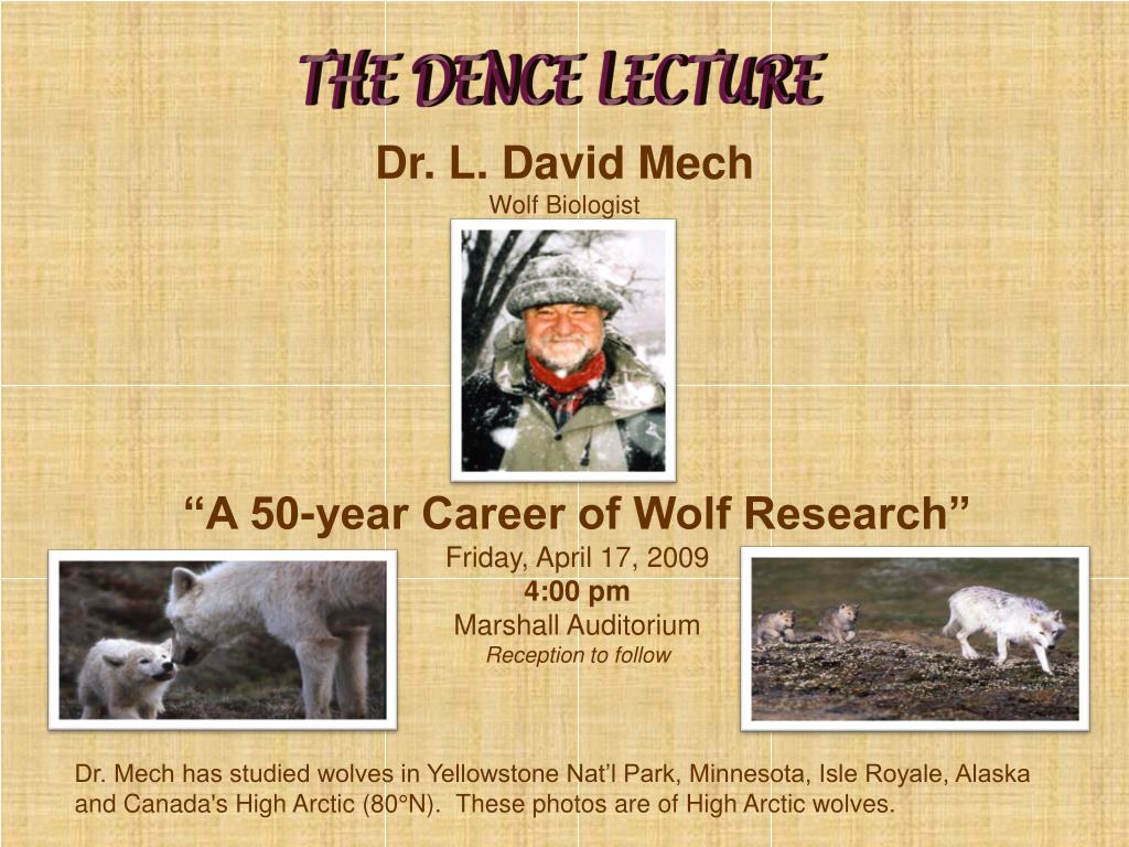 PPT Dr. L. David Mech Wolf Biologist PowerPoint Presentation, free