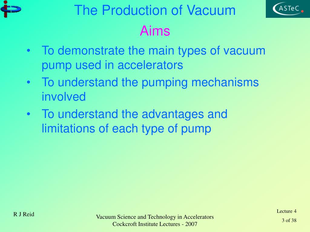 PPT Vacuum Science and Technology in Accelerators PowerPoint