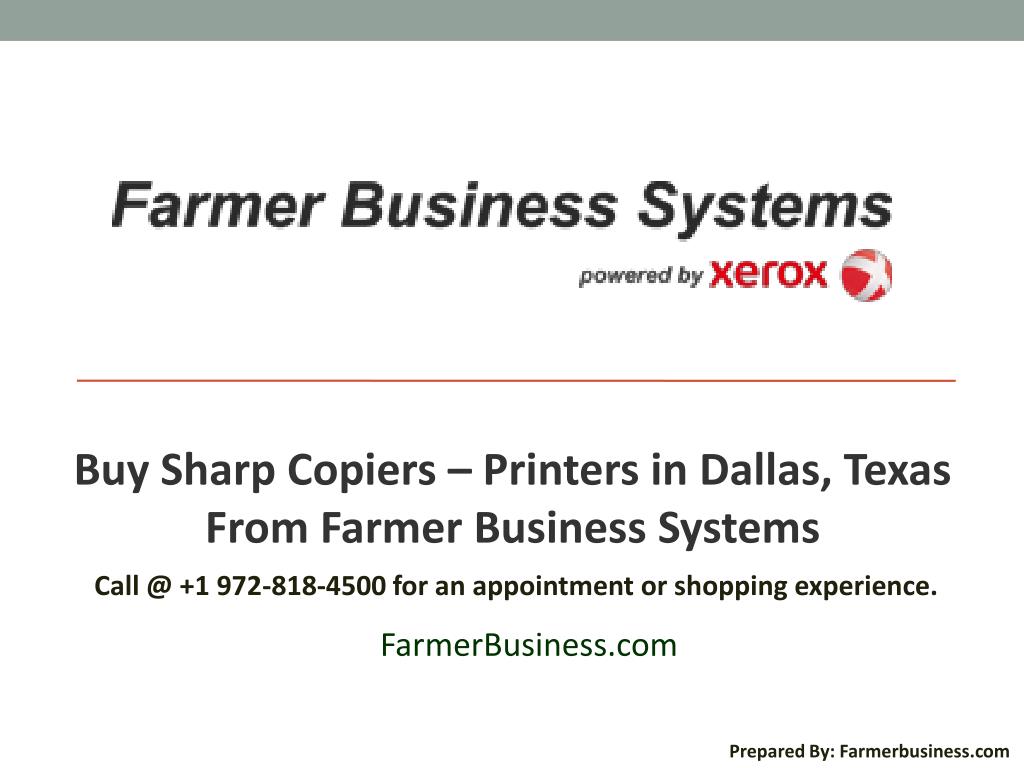 PPT Buy Sharp Copiers Printers in Dallas, Texas PowerPoint