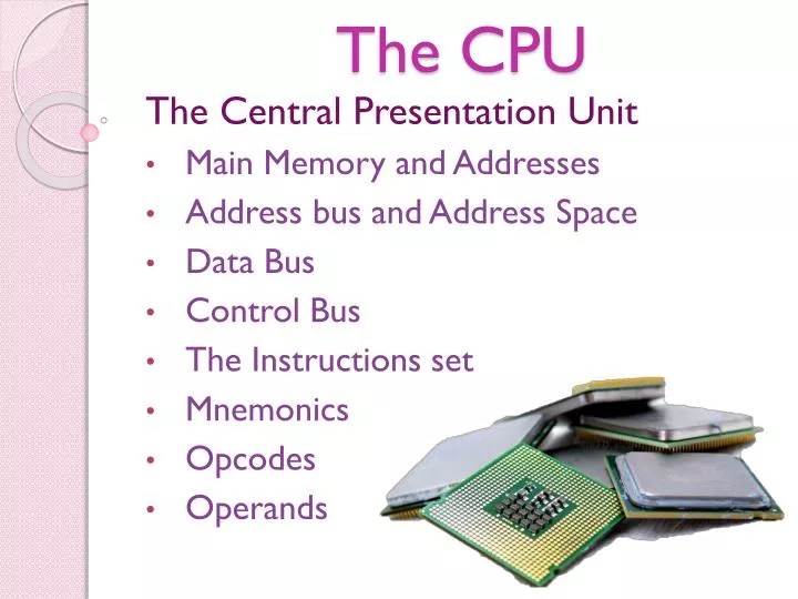 PPT The CPU PowerPoint Presentation, free download ID2958094