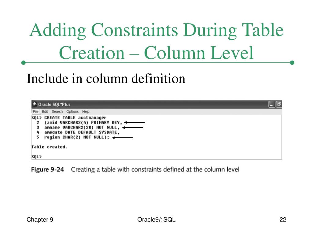 PPT Chapter 9 Constraints PowerPoint Presentation, free download ID