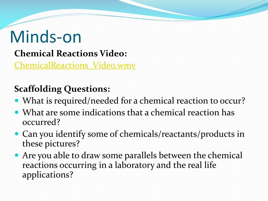 PPT Chemical Reactions PowerPoint Presentation, free download ID