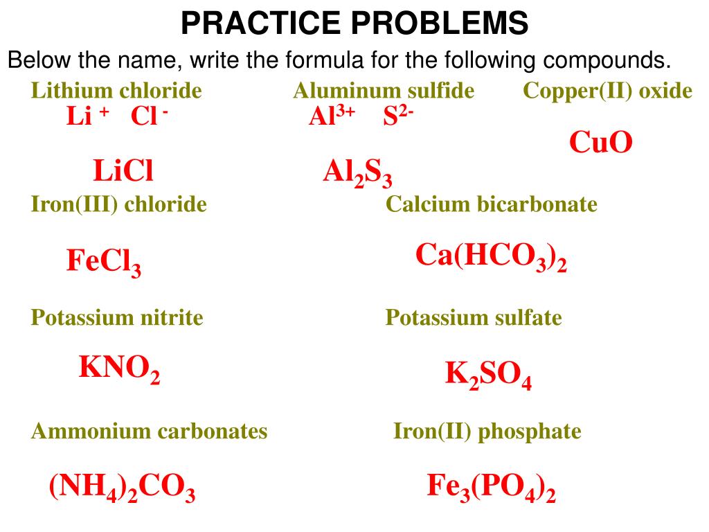 PPT IONIC COMPOUNDS Names and Formulas PowerPoint Presentation, free