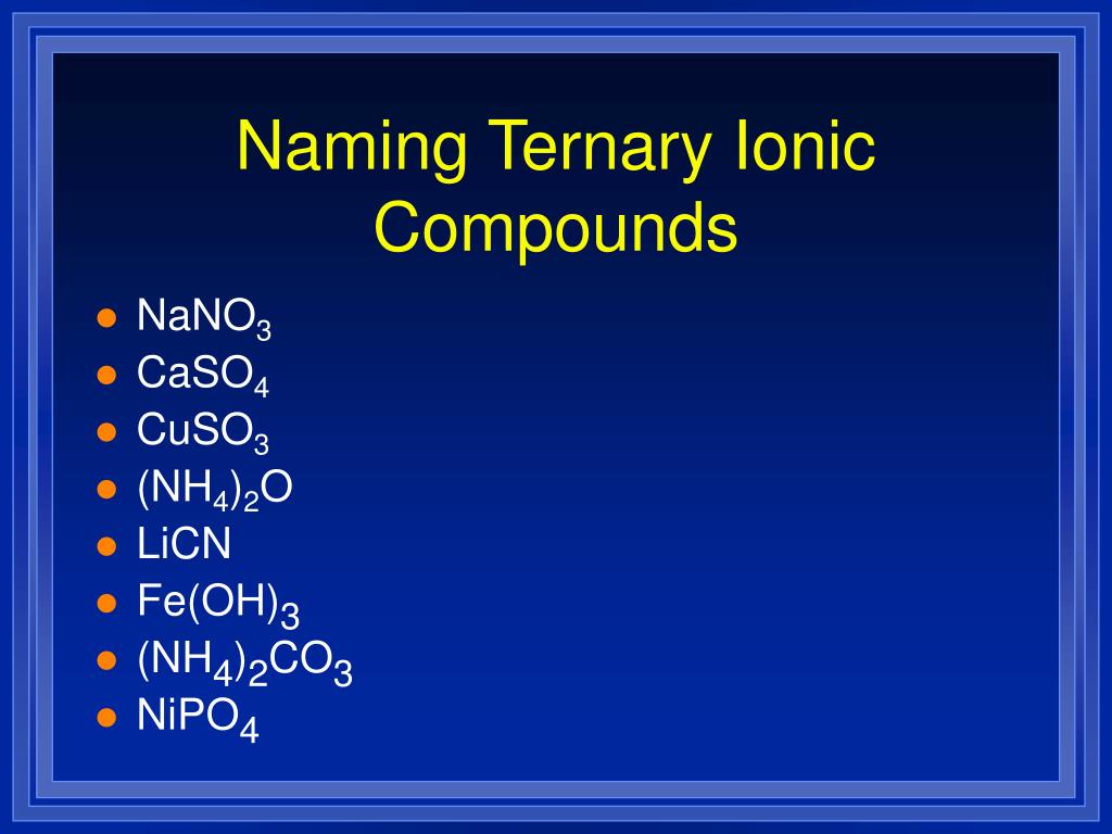 PPT Polyatomic Ions PowerPoint Presentation, free download ID2962575