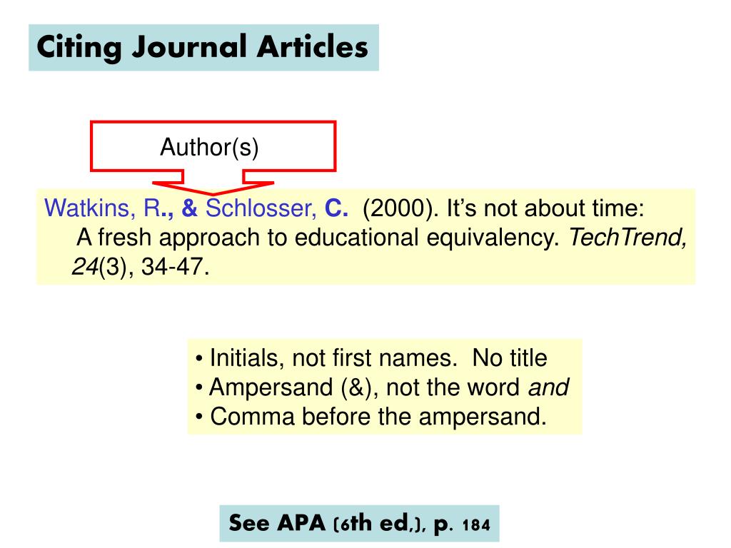 PPT APA Part 1 Test citations PowerPoint Presentation