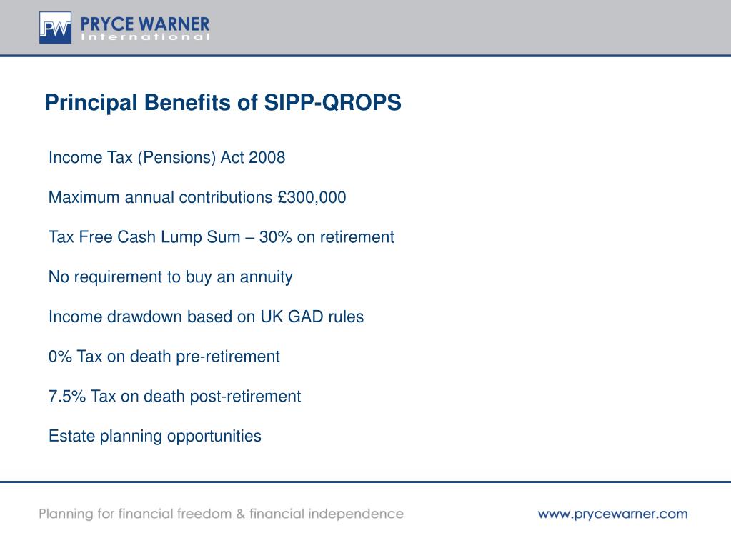 PPT International Pension Planning QROPS Approved SIPP’s
