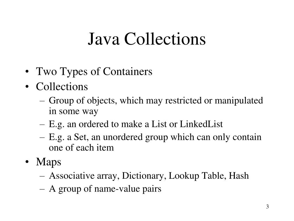 PPT Introduction to Java Collection PowerPoint Presentation, free