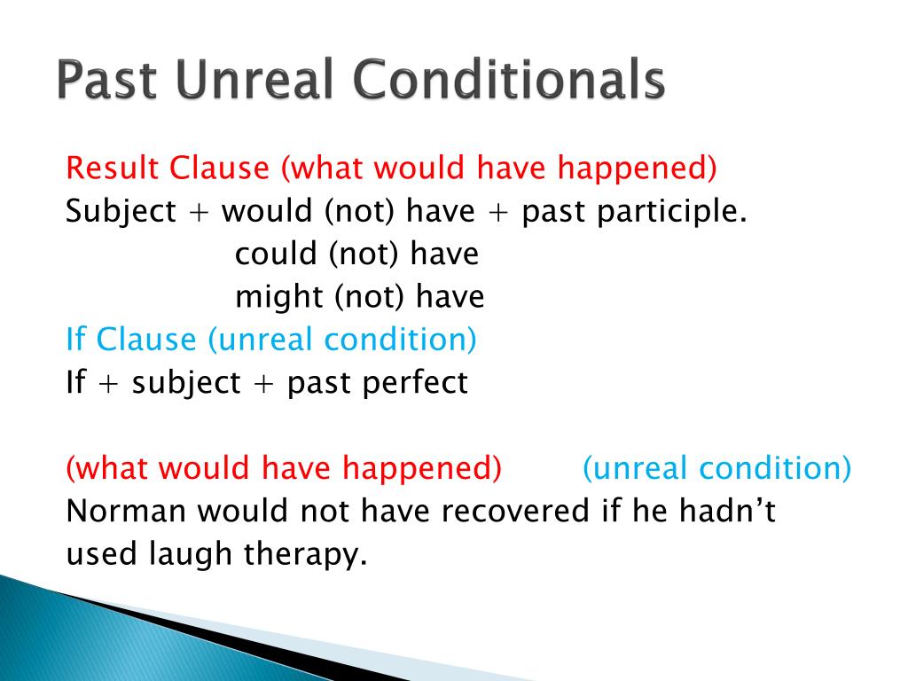 PPT Past Unreal Conditionals PowerPoint Presentation, free download