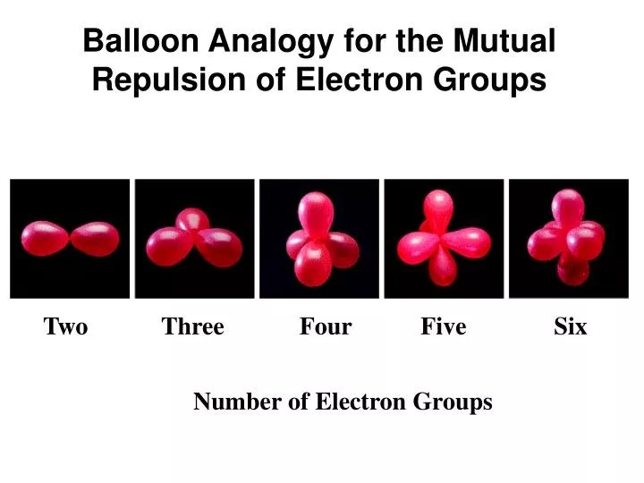 PPT Balloon Analogy for the Mutual Repulsion of Electron Groups PowerPoint Presentation ID