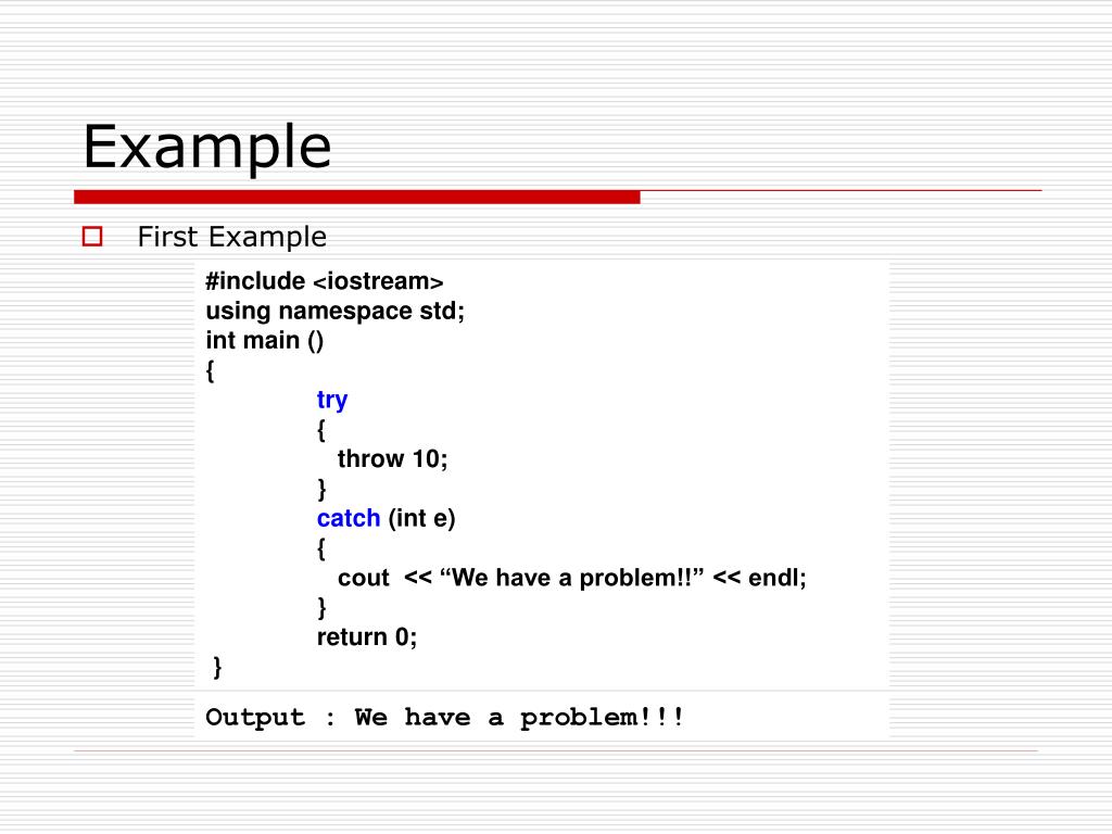 PPT Exceptions in C++ PowerPoint Presentation, free download ID2972096