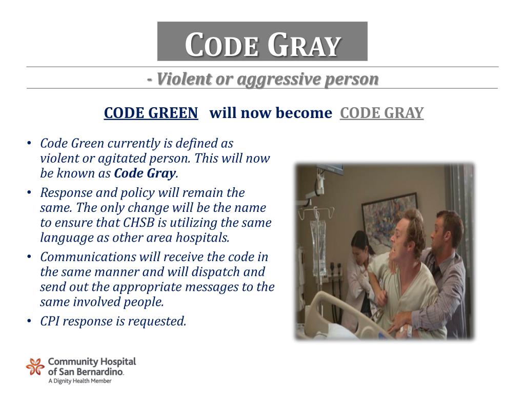 PPT Hospital Emergency Codes PowerPoint Presentation