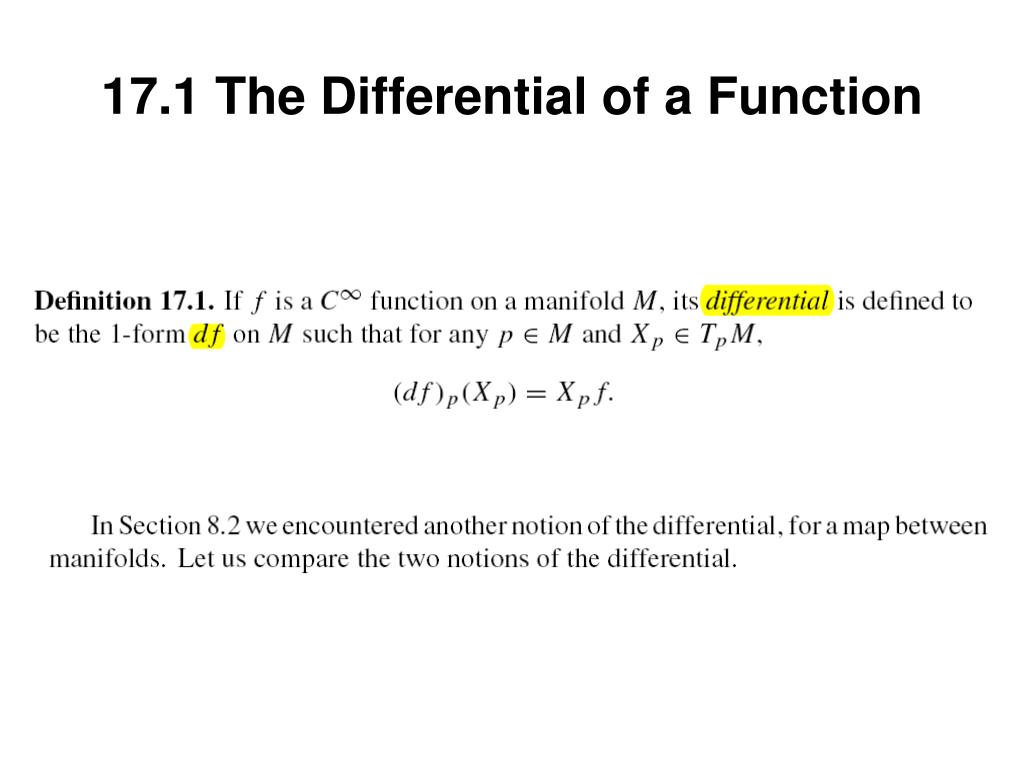 PPT Chapter 17 Differential 1Forms PowerPoint Presentation, free
