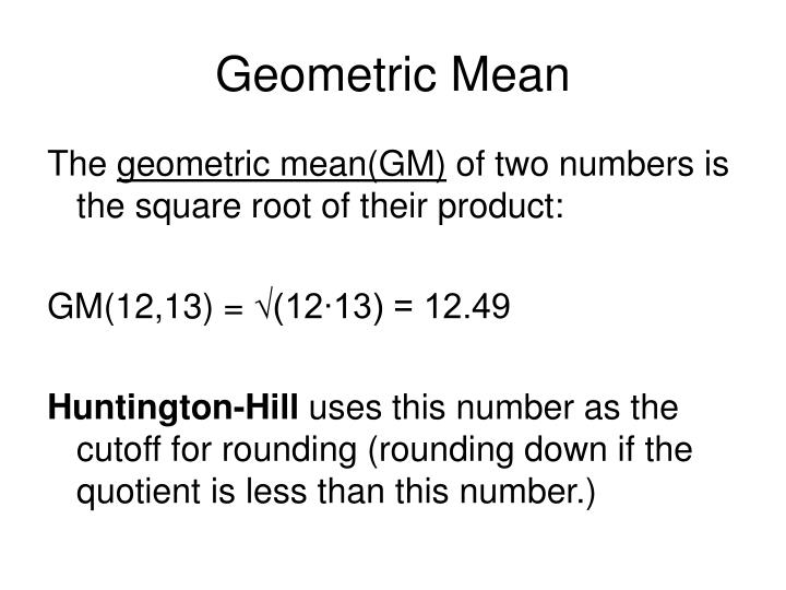 PPT HuntingtonHill Method Method of Equal Proportions PowerPoint